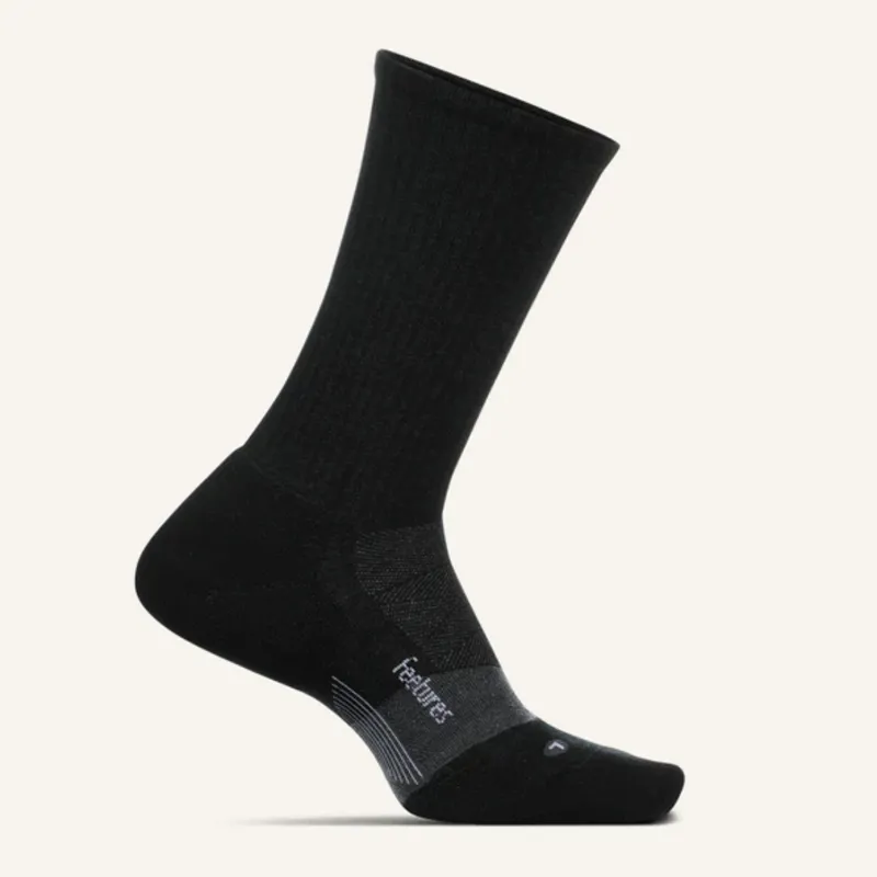 Feetures Merino 10 Light Cushion Crew XL in Charcoal